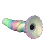 WistGlow – Fantasy Dildo – Spiral Texture & Glow-in-the-Dark Vibrating Dildo