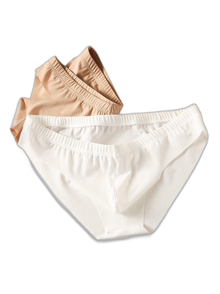 4 Pack Men's Ice Silk Lightweight Breathable Minimalist Briefs