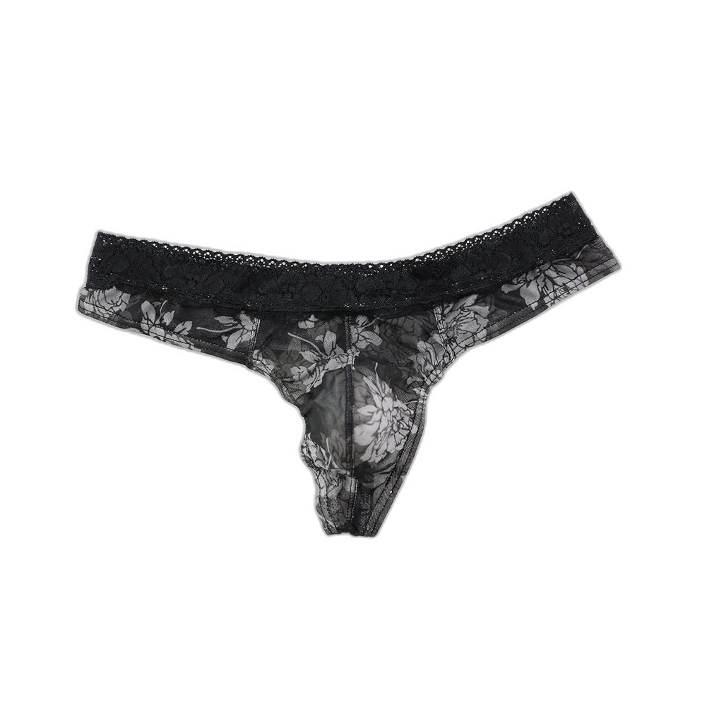Floral Fantasy Lace Men's Thong