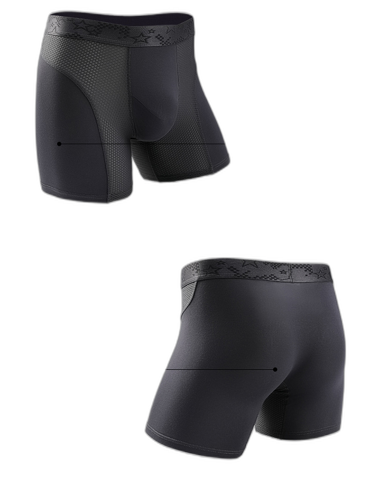 3 Pack Breathable Antibacterial Mesh Boxers Briefs