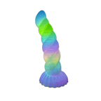 WistGlow – Fantasy Dildo – Spiral Texture & Glow-in-the-Dark Vibrating Dildo