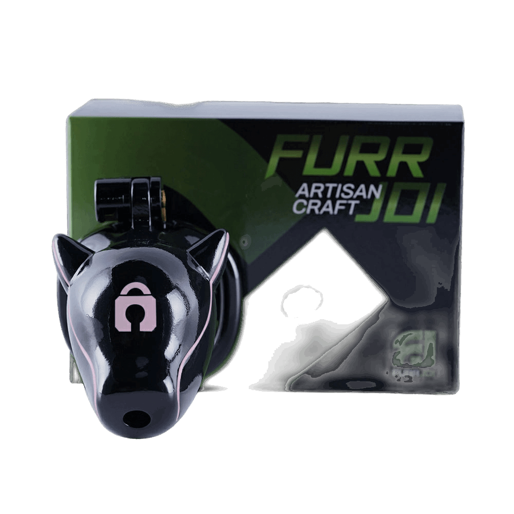 Furjoi Drone Hood Chastity Cage Pink