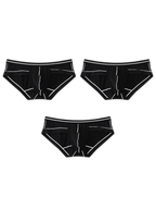 3 Pack Men's Semi-Transparent Comfortable Soft Skin-Friendly Minimalist Briefs