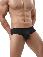 3 Pack Men's Cotton Solid U-Shaped Pouch Briefs
