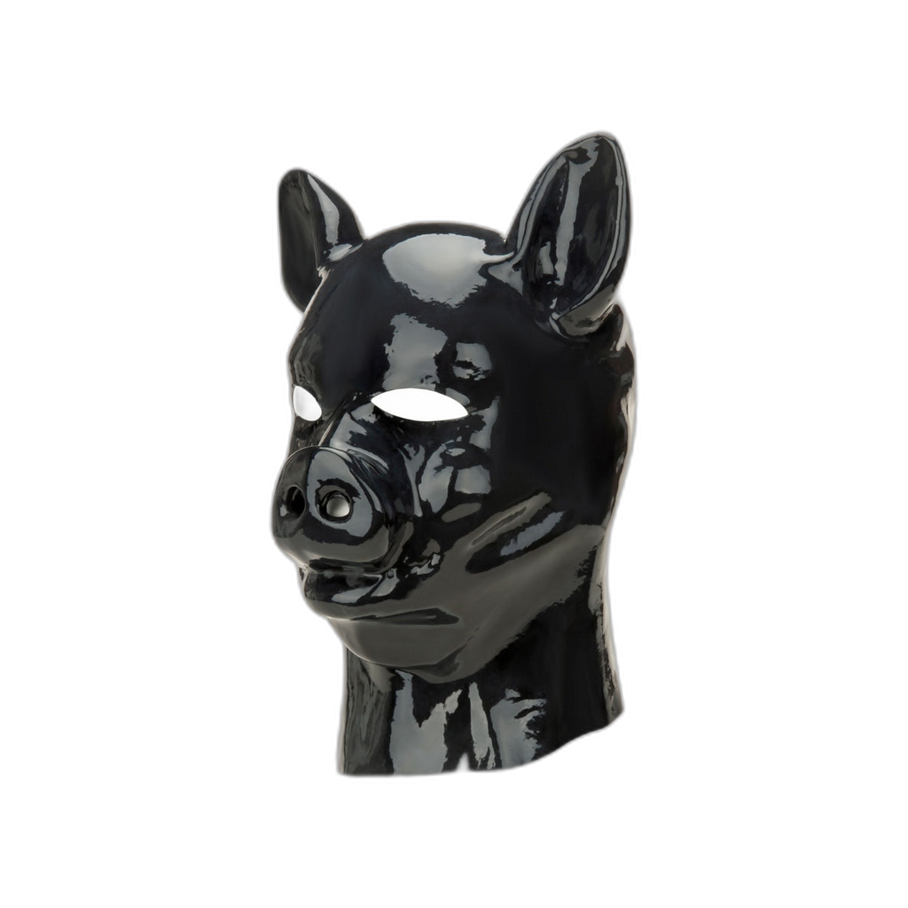 Prowler RED Latex Pig Hood Black