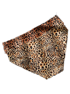 3 Pack ALLMIX Men's 3D Pouch Sexy Leopard Print Ice Silk Briefs