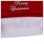 Christmas red embroidered chair cover