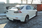Maxton Design - CENTRAL REAR SPLITTER MITSUBISHI LANCER EVO X (W/VERTICAL BARS) (2007-2015)