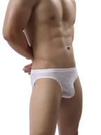 2 Pack Men's Sexy Seamless Solid Color Briefs