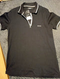 NEW with tag - MENS BOSS black zip Polo Shirt