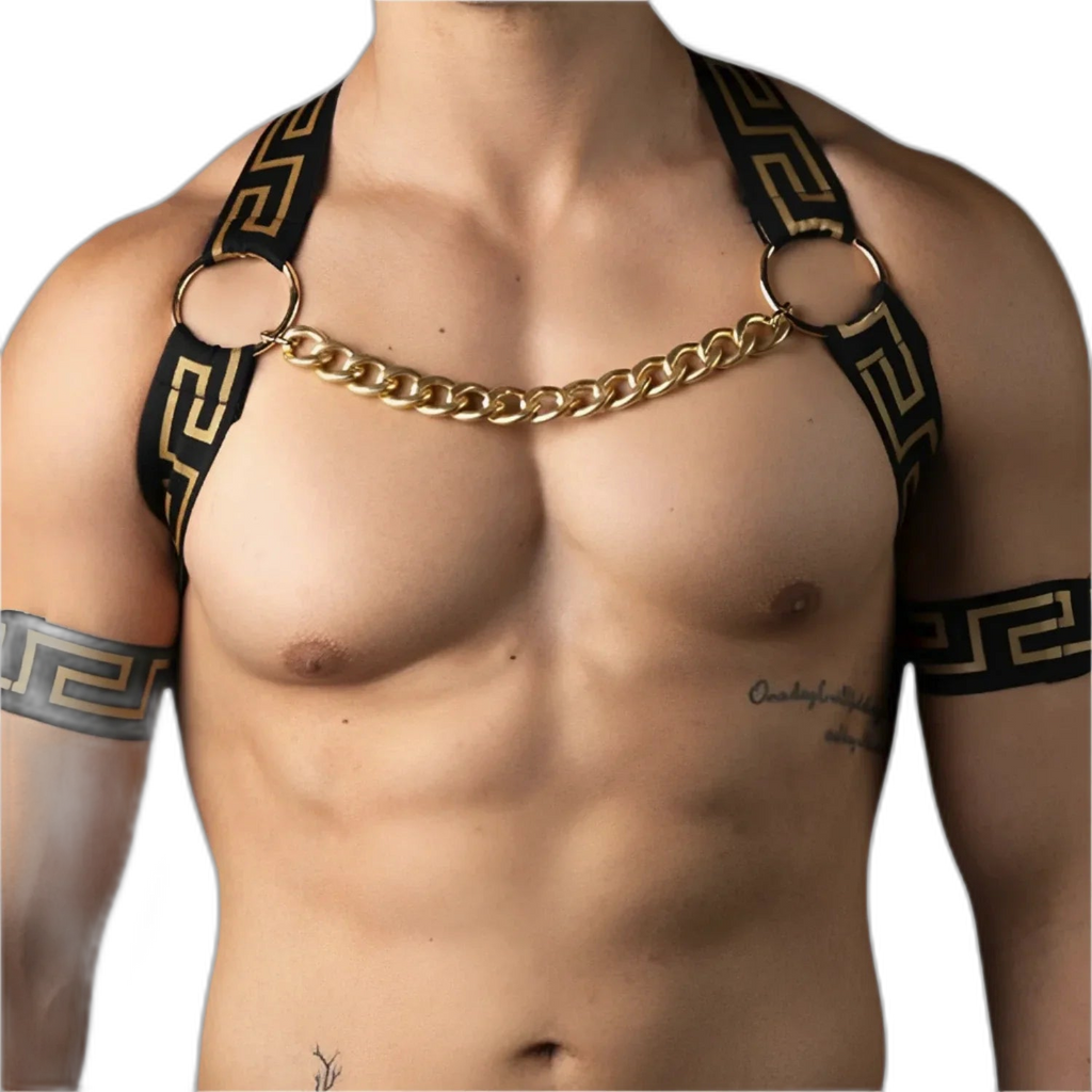 Elegant Gold Chain Elastic Harness