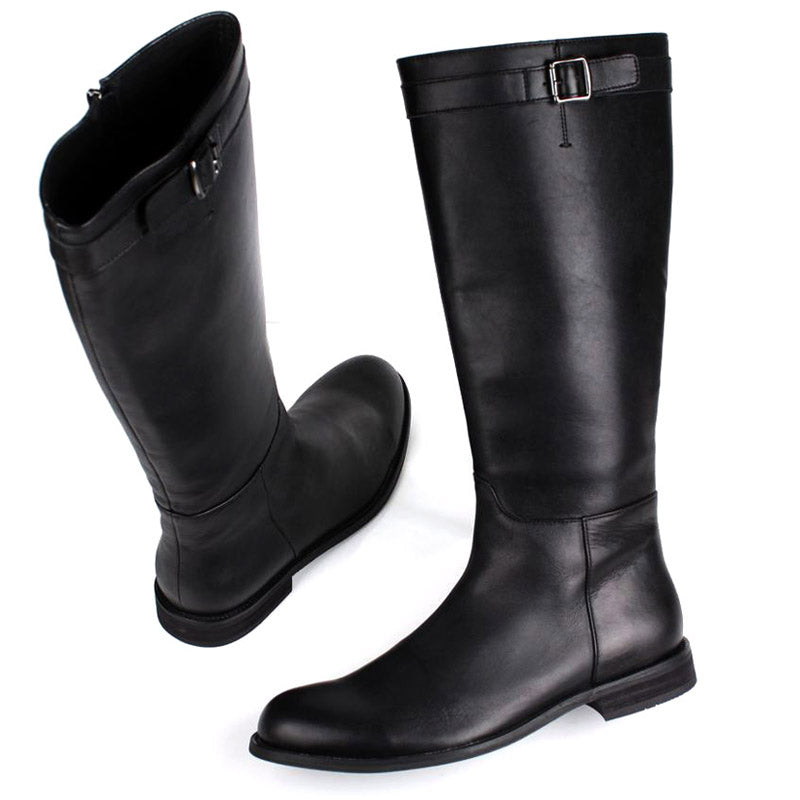 Long cowhide male Martin boots