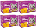 4 x Whiskas 1+ Poultry Feasts In Jelly 12 X 85G (1.02Kg)