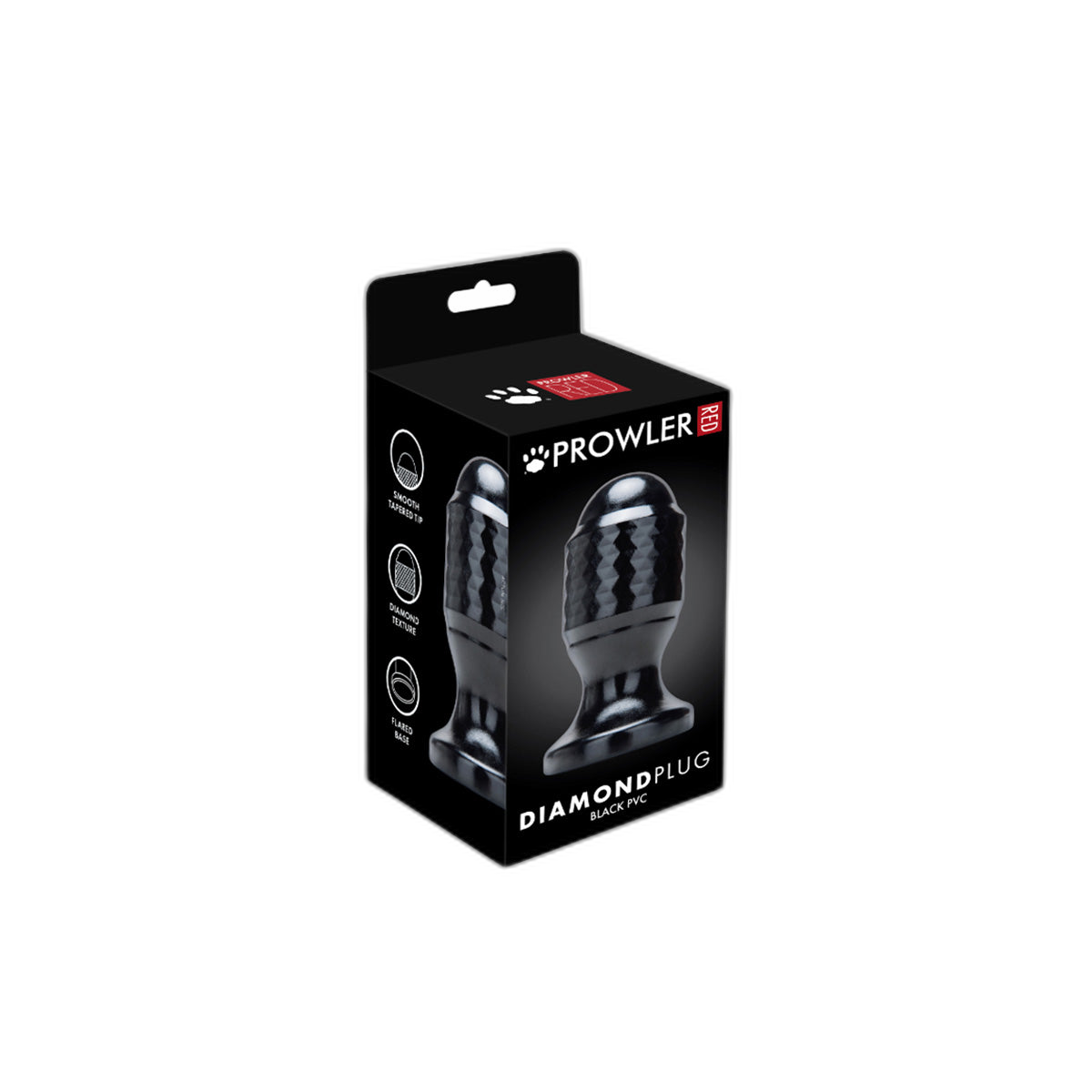Prowler RED Diamond Butt Plug Black