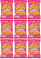 9 x Walkers Wotsits Giants Prawn Cocktail Snacks Crisps 105G