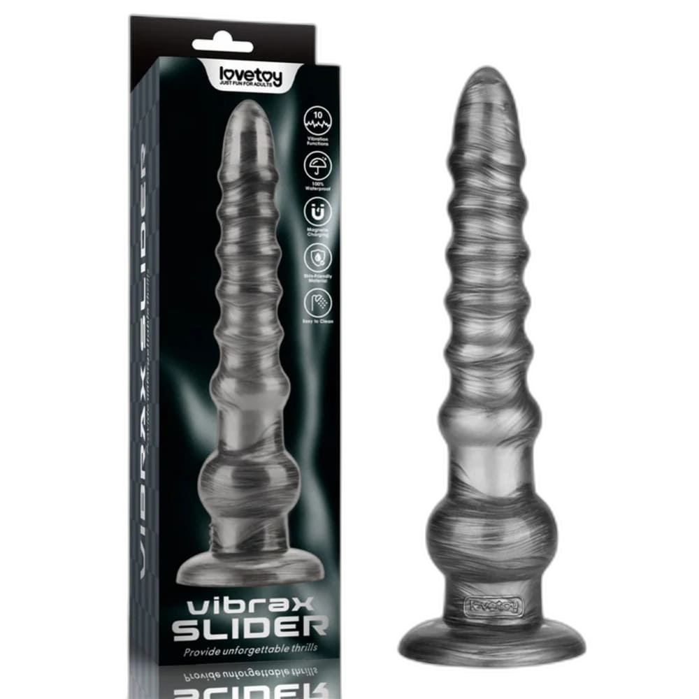 Vibrax Slider - 12.5' Vibrating Dildo - Anal Dilator