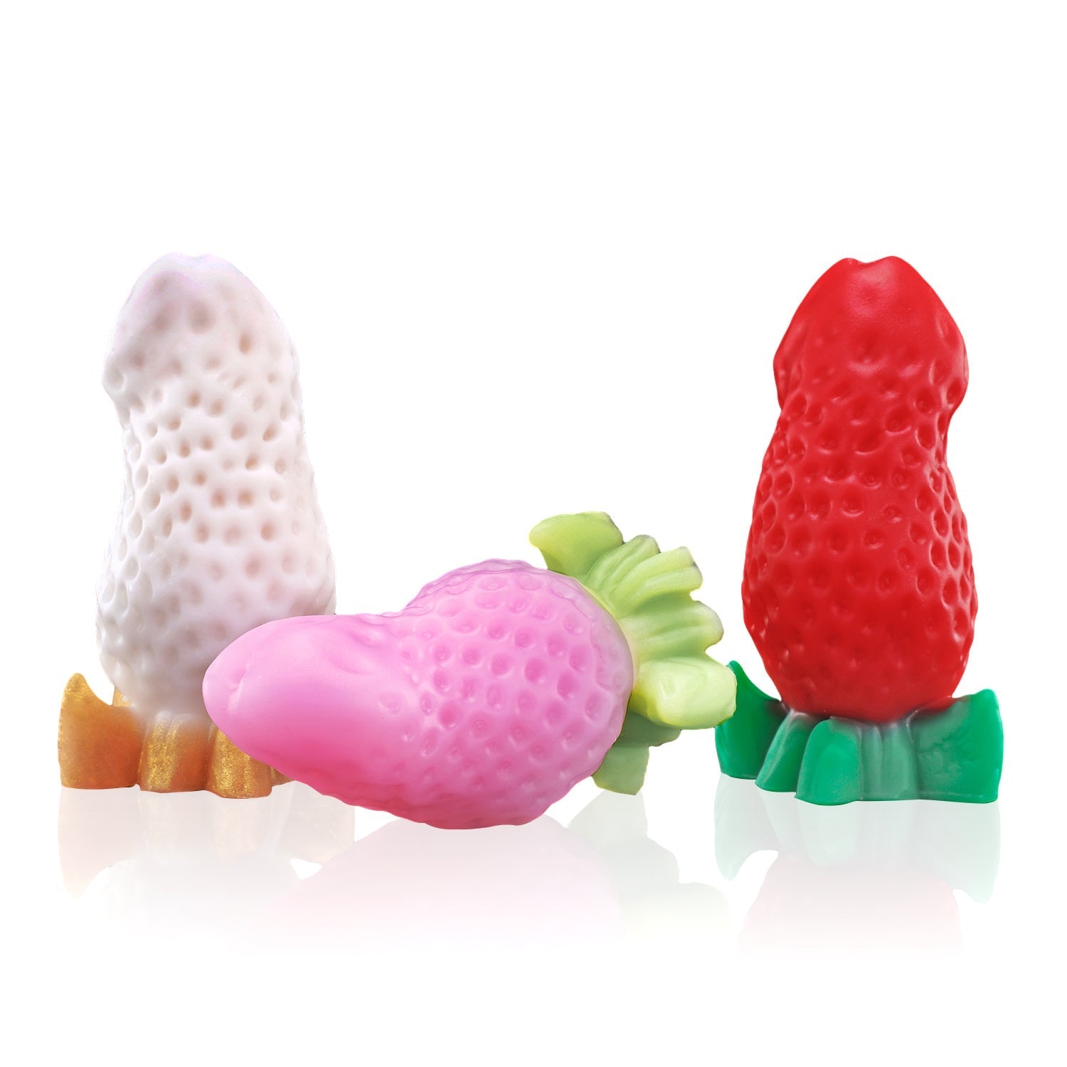 Nothosaur BERRYBLOOM - Fantasy Dildo - Strawberry Silicone Butt Plug