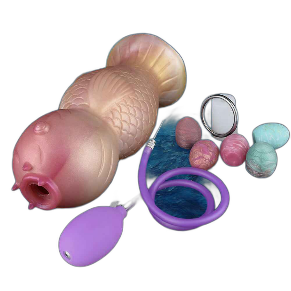 Koi - 8.8 Inch Ovipositor Dildo - Egg Sex Toy - Egg Laying Kink
