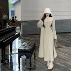 Women's Knitted Cardigan Dress Sweater Suit