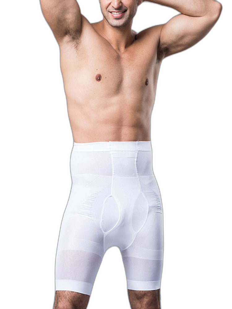 Men's High Waist Tummy Control Shaper Boxer Briefs