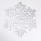 New Snowflakes PVC Hollow Anti-scalding Insulation Pad Table Bowl Mats Home Christmas Decor Heat Resistant Placemat Dining Table
