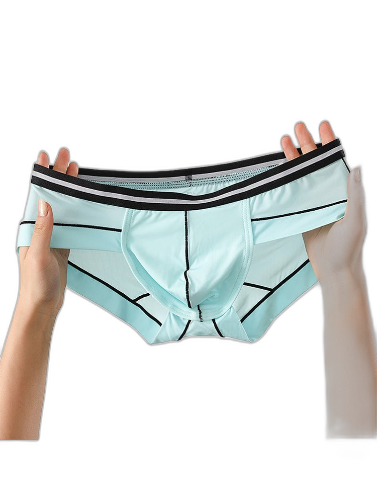 3 Pack Men's Semi-Transparent Comfortable Soft Skin-Friendly Minimalist Briefs