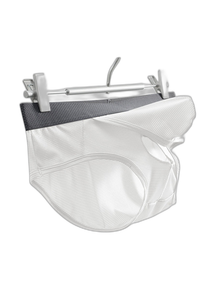3 Pack Men's Low-Rise Mesh Briefs with Breathable Support & Convenience Fly