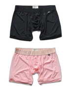 2 Pack Men's Trendy Breathable Ice Silk Boxer Briefs