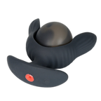 Petal - Inflatable Vibrating Butt Plug - Black Anal Dilator