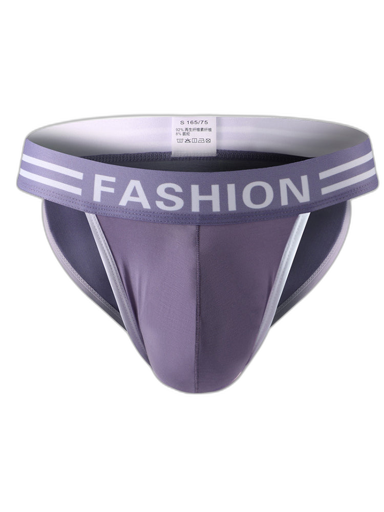 3 Pack Men's High-Cut Sexy Comfortable U-Convex Breathable Briefs