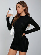 Sexy Innocently Seductive Dress Minimalist Slim-Fit Body-Hugging Mini Skirt