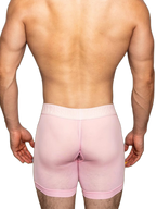 2 Pack Men's Trendy Breathable Ice Silk Boxer Briefs