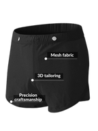 2 Pack Men's Breathable Mesh Boxer Briefs