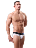 3 Pack Men's Striped U-Pouch Breathable Casual Briefs