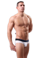 3 Pack Men's Striped U-Pouch Breathable Casual Briefs