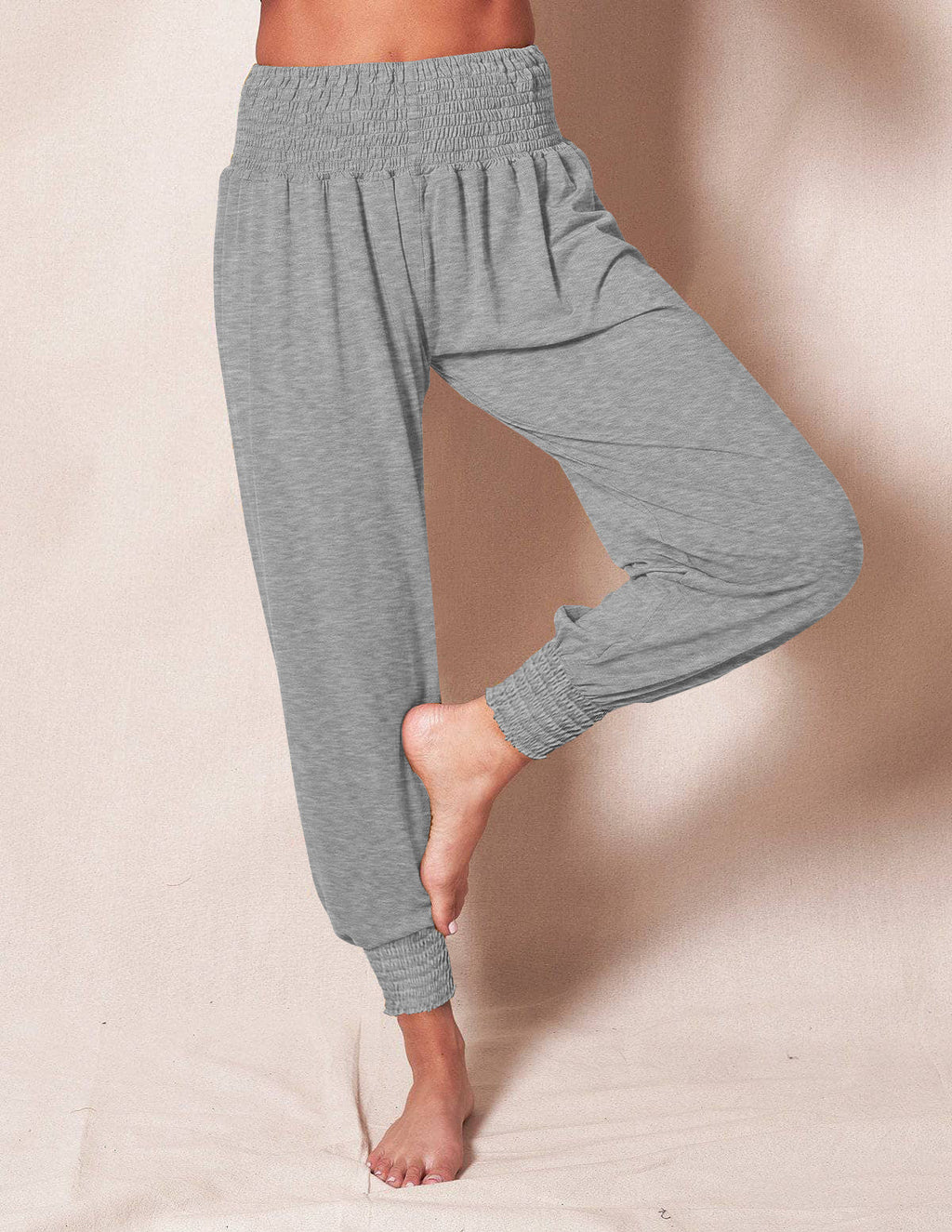 Casual Loose Trousers Solid Color Sports Yoga Ankle Banded Pants Women