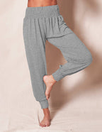 Casual Loose Trousers Solid Color Sports Yoga Ankle Banded Pants Women