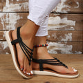 Flip-toe Wedge Platform Sandals Women's Roman Shoes