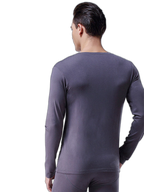 Mens Ultra Soft Low Cut V-Neck Thermal Shirt