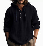 New Wish Cotton Linen Shirt Hooded Sweater Long Sleeve Hooded Casual Daily Clothing