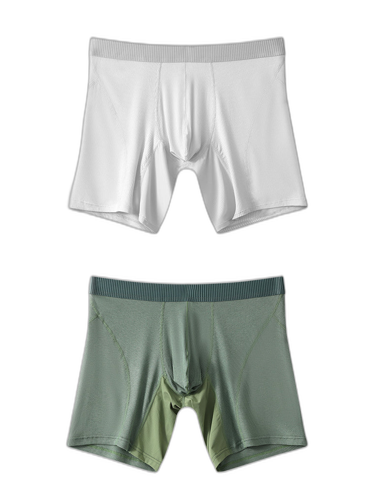 2 Pack Men’s Casual Ice Silk Midway Briefs