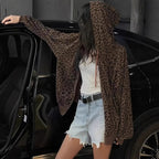 Loose-fitting Casual Corduroy Jacket With Long Sleeves