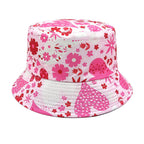 Outdoor Sun Protection Sun Floral Double-sided Bucket Hat