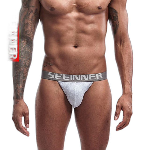 Cotton Sexy Low-waist Thongs Men's Underwear