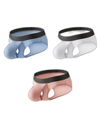 3-pack Men's Open Crotch Sexy Bullet Briefs