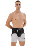 Men's Anti-Chafing Sports Boxer Briefs with Spacious Pouch