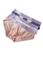 3 Pack Men's Ice Silk Breathable Mesh Low-Rise Classic Briefs