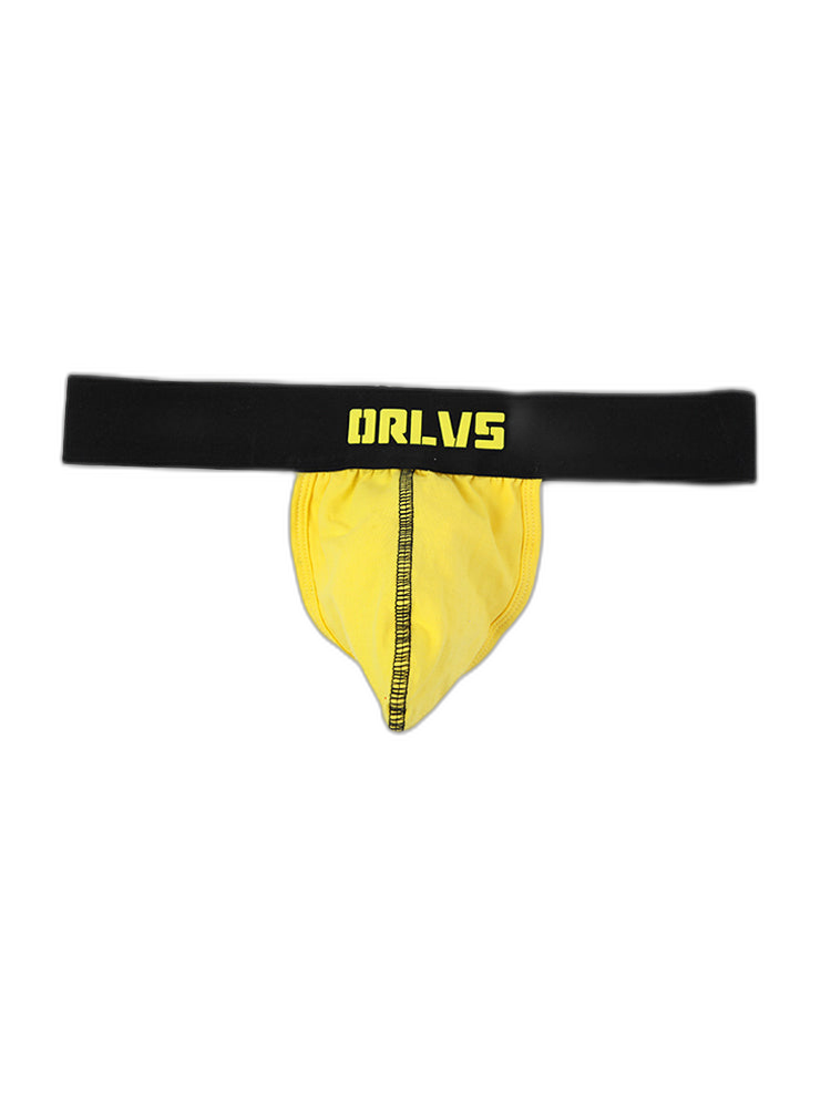 3 Pack Low-Cut Cotton Men's Thong with Enhanced Pouch