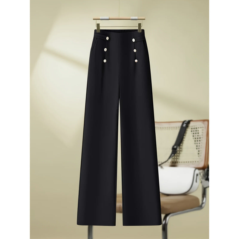 Straight-leg Wide-leg Pants For Autumn And Summer