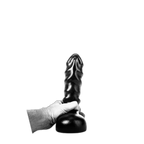 ruff GEAR Super Rib Dildo 9.4 Inch Black
